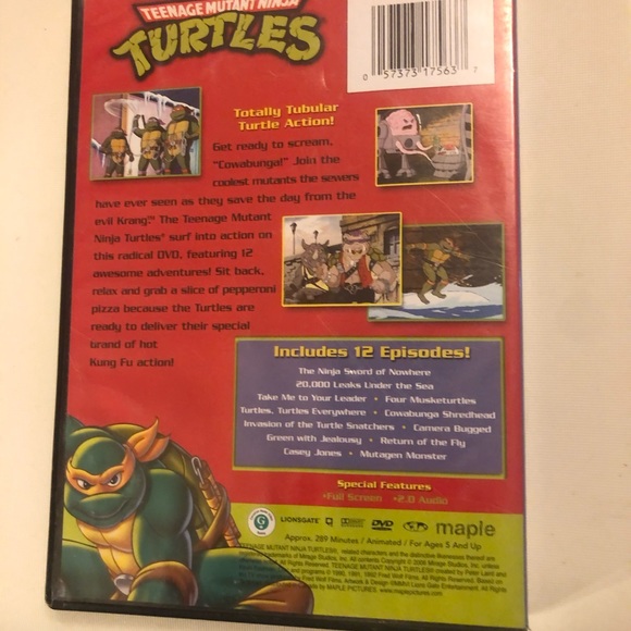 Teenage Mutant Ninja Turtles - Original Series Season 4 (DVD) 12 episodes - Picture 8 of 12